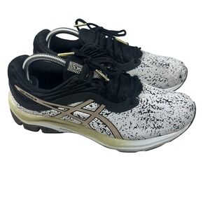 Asics Gel-Pulse 11 Womens Sz 10‎ Gold Black White Lace Up Running Shoes 1022A237
